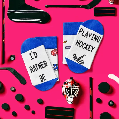 Vista 4 de HAPPYPOP Kids Soccer Socks Crazy Silly Funny Boys Girls Socks, Tween Preteen Baseball Basketball Soccer Hockey Gifts