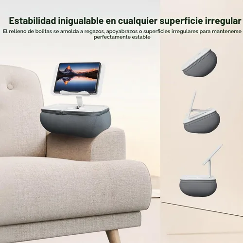 Vista 4 de elitehood Soporte ajustable de la almohada del iPad para el regazo, cojín