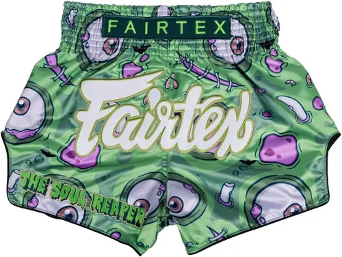 Vista 30 de Fairtex Pantalones cortos de boxeo Muay Thai de corte delgado "Kabuki