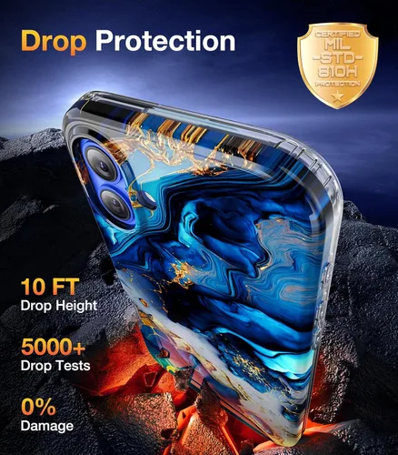 Vista 1079 de DIACLARA - Funda transparente compatible con iPhone XR 6.1 pulgadas 2018