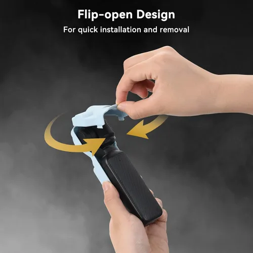 Vista 3 de UTEBIT Funda protectora de pantalla DJI Osmo Pocket 3, protector de pantalla de cardán, protector de lente para Osmo Pocket 3, funda de plástico Azul