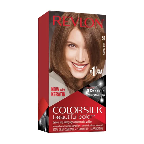 Vista 5 de Revlon ColorSilk Beautiful Color 41 marrón medio 1 ea (paquete de 5)