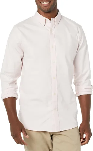 Vista 4 de Tienda Essentials Camisa Oxford elástica de manga larga ajustada para hombre