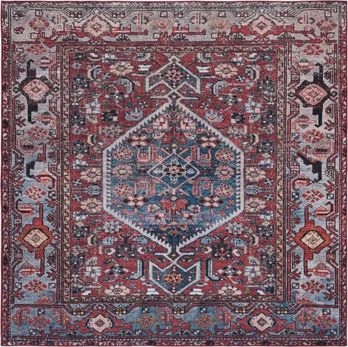 Vista 11 de SAFAVIEH Tucson Collection - Alfombra lavable de 2 pies 6 x 8 pies, resistente al óxido y azul, antideslizante, ideal para zonas de alto tráfico