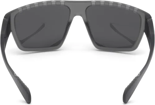 Vista 4 de Adidas SP0008 20A - Gafas de sol para hombre color gris transparente lente ahumada rectangular 2402in