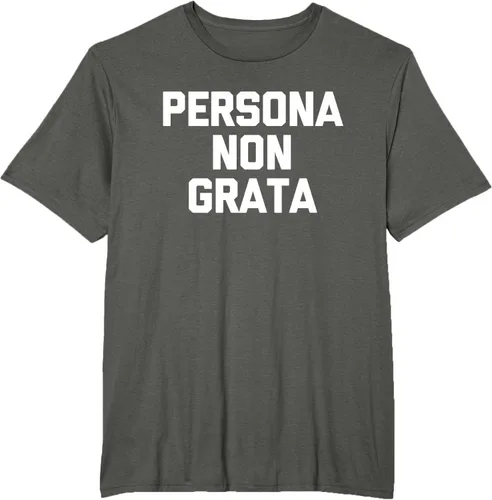 Vista 5 de Persona Non Grata - Divertida camiseta sarcástica con frase sarcástica, Negro