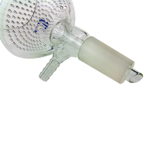 Vista 3 de HFS (R) Buchner - Embudo de filtro, junta 24/40, frita fina, vidrio de borosilicato alto, 3.4 fl oz, filtración de precisión para uso en laboratorio