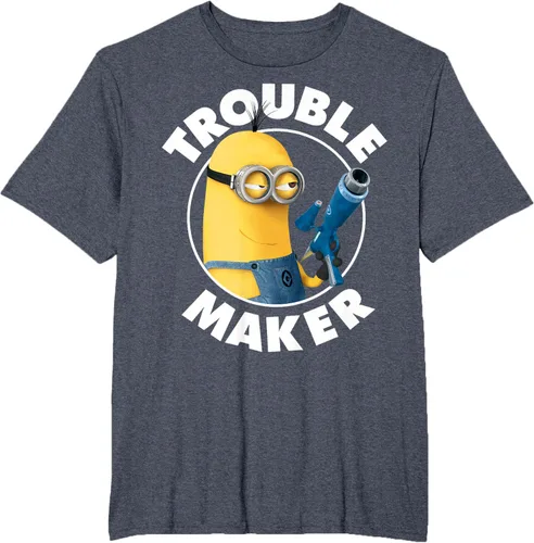 Vista 79 de Despicable Me Minions Kevin Fabricante de Problemas Gráfico Camiseta Negro
