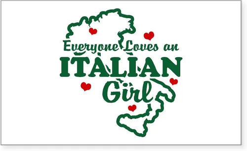 Vista 9 de CafePress Everyone Loves an Italian Girl Bumper Sticker