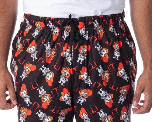 Vista 3 de IT The Movie - Pantalones de pijama para hombre con diseño de payaso