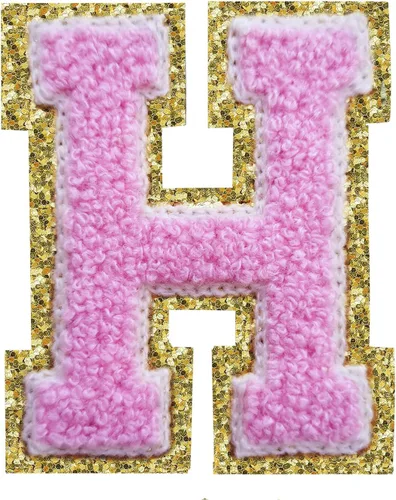 Vista 152 de 3Pcs Letter Patches Varsity Glitters Chenille,SPRT Iron on Blue Letter Patch,Alphabet Cloth Patch for Team Costume Decoration 3.1in Height S