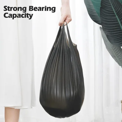 Vista 7 de Bolsas de basura portátiles de 2 a 4 galones, 120 bolsas de basura pequeñas portátiles gruesas para oficina, cocina, dormitorio, bolsas de basura