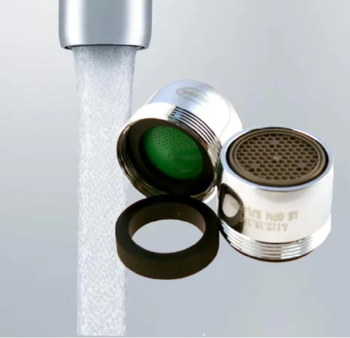 Vista 3 de Faucet WaterSense Aerator 1.5 gpm Aerated Stream Economy Flow Perlator (paquete de 10, doble)