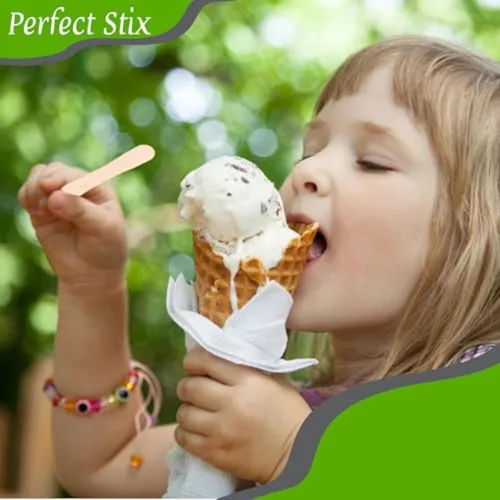 Vista 7 de Perfect Stix. Cucharas catadoras de madera. De 3,5 pulgadas de longitud (Paquete de 1000)