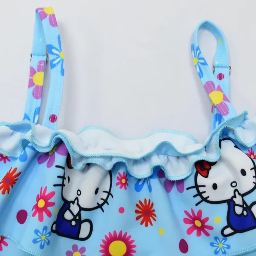 Vista 2 de Ankuoqv Traje de baño de moda para niñas de 3 a 10 años de dibujos animados