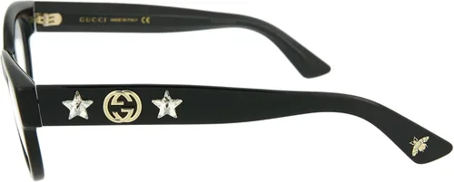 Vista 3 de Gucci Gg0209o - Marco óptico para mujer, color negro
