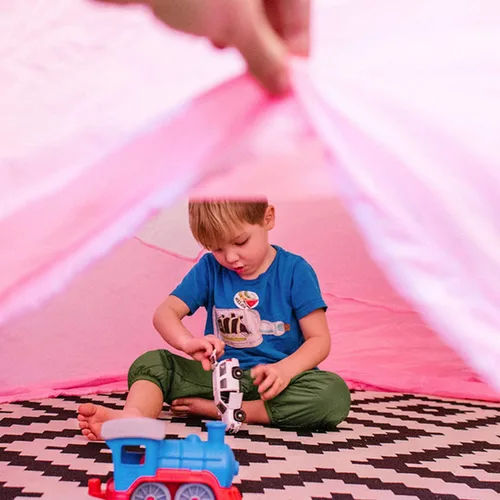 Vista 7 de El Original Patentado AirFort - Construye Un Fuerte en 30 Segundos, Fuerte Inflable para Niños, Tienda de Juegos para 3-14 Años, Un Playhouse Donde