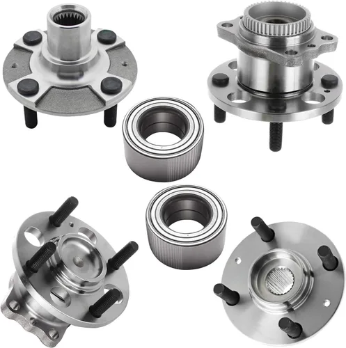 Vista 90 de Detroit Axle - Kit de suspensión delantera 4WD para Nissan Frontier Pathfinder Xterra, 2 cubos de rodamientos de ruedas, 2 brazos de control