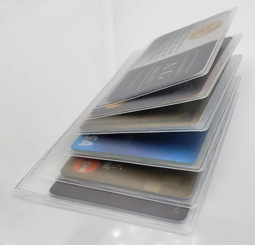 Vista 3 de QULSE - Juego de 2 insertos transparentes de alta calidad para cartera, Checkbook 6 Página, Minimalista