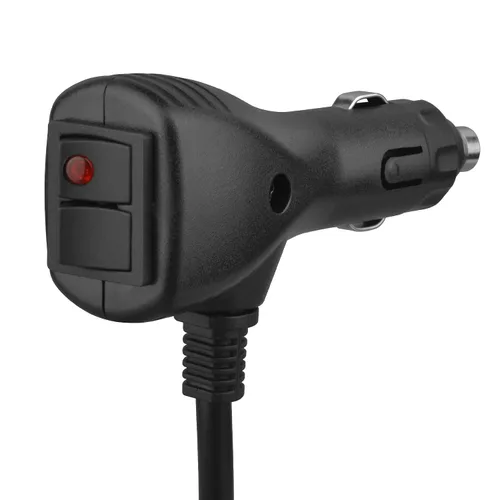 Vista 2 de Interruptor de palanca de encendido/apagado resistente de 12 V BAITHNA Ground Triggered Momentary Switch, Cigarette Lighter Adapter, 10ft Cable