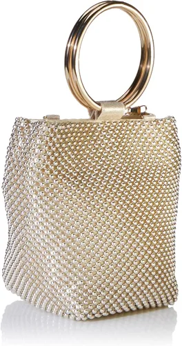 Vista 2 de Jessica McClintock Womens Gwen bola malla Anillo Wristlet Pouch Embrague