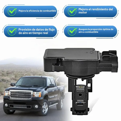 Vista 7 de TOP-MAX Sensor de flujo de aire masivo compatible con Chevy Silverado 1500 2500HD Suburban Tahoe GMC Sierra Yukon Cadillac Escalade CTS, sensor MAF
