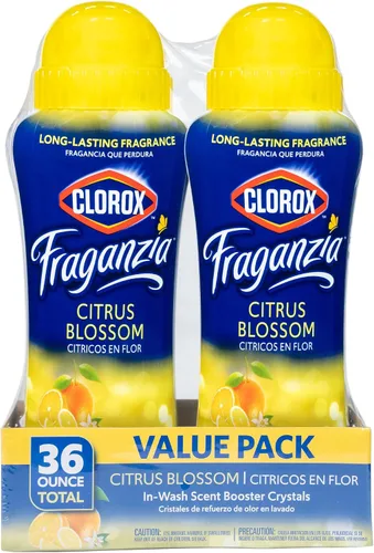 Vista 22 de Clorox Fraganzia Cristales Potenciadores de Aroma para Lavandería en Aroma de Madera de Cedro y Salvia - Perlas Perfumadas Frescas para el Lavado