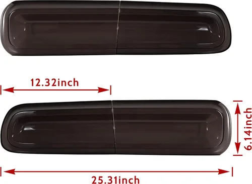 Vista 7 de Cubierta de luz trasera para Dodge Challenger 2015-2023, cubiertas de lámpara de luz trasera, decoración para accesorios Dodge Challenger 2015-2023