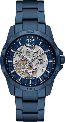 Vista 12 de RELIC by Fossil Men's Automatic Watch with Mechanical Movement and Skeleton Dial