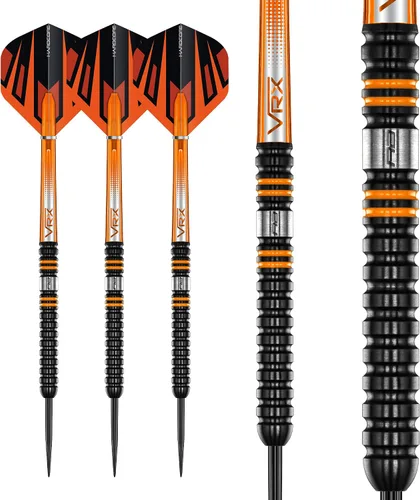 Vista 5 de RED DRAGON Amberjack Professional Darts Set - 90% Tungsten Darts with Flights & Shafts - Available in Multiple Barrel Designs, Soft Tip 18g and