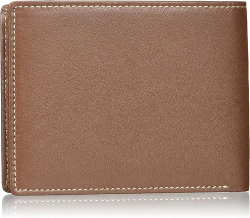 Vista 2 de Perry Ellis Cartera de cartera delgada para hombre bi-fold con puntada de contraste RFID