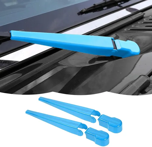 Vista 17 de RT-TCZ Limpiaparabrisas delantero, limpiaparabrisas delantero, decoración de accesorios exteriores compatibles con Jeep Wrangler JK JKU 2007-2018