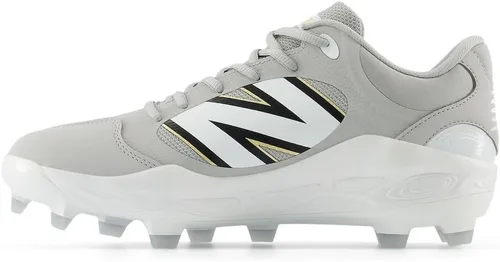 Vista 14 de New Balance Fresh Foam 3000 V7 - Zapatos de béisbol moldeados para hombre, color rojo mercurio/dorado, talla 6.5 M