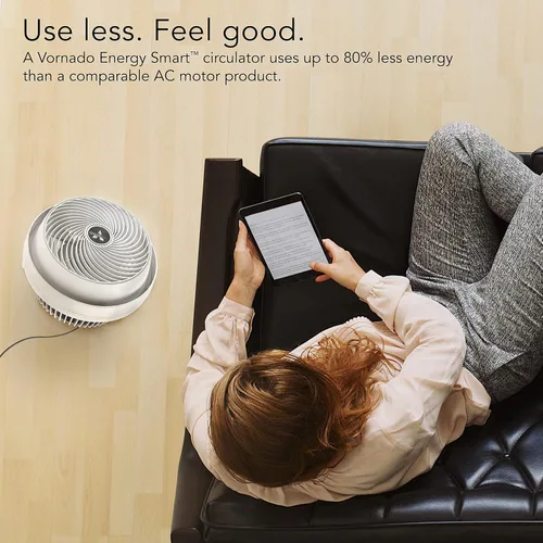 Vista 9 de Vornado Ventilador circulador de aire mediano inteligente eléctrico con control de velocidad variable 610DC