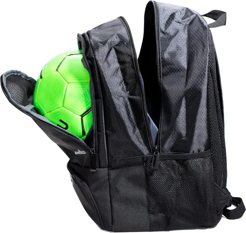 Vista 6 de Athletico - Mochila de fútbol juvenil, mochilas para baloncesto, voleibol y fútbol americano Incluye compartimentos separados para tacos y pelota