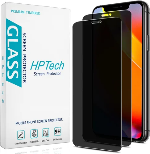 Vista 13 de (2 Unidades) Protector de Pantalla de Privacidad Diseñado para iPhone 11 Pro, iPhone XS, iPhone X y iPhone 10 (14,7 cm) Vidrio Templado Antiespía