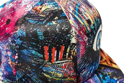 Vista 7 de Quanhaigou Gorra de béisbol estampada sombreros unisex con diseño de graffiti con Snapback y Snapback para el verano