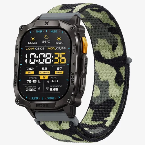 Vista 8 de CARBINOX Correa duradera de 0.866 in compatible con relojes inteligentes ajustables, ajuste seguro