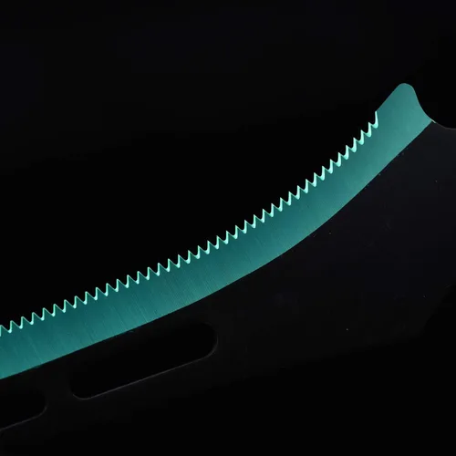 Vista 6 de Espada Ninja de acero inoxidable con vaina, cuchillo táctico de artes marciales para exteriores Verde