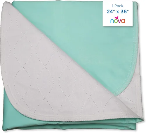 Vista 38 de NOVA Almohadilla interior impermeable reutilizable, capa superior suave 100% algodón, lavable para incontinencia y protector de colchón, súper