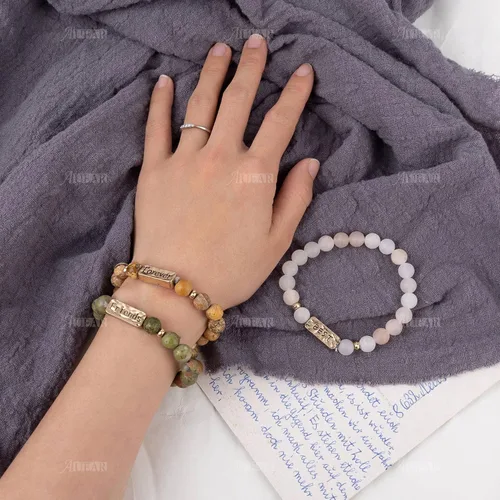 Vista 3 de AUEAR, Best Friends Forever - Pulsera inspiradora de amistad para hermanas, mujeres y niñas