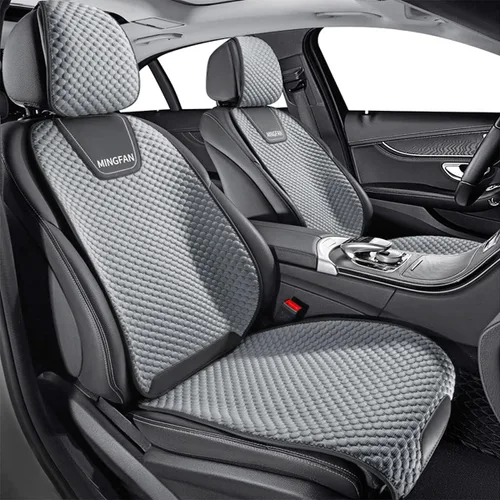 Vista 16 de Fundas de asiento de automóvil para Ford Mustang Mach-E, cojines de asiento transpirables, cómodos protectores de asiento delanteros y traseros de 5