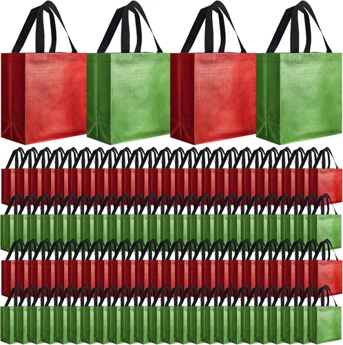 Vista 15 de Eccliy - 80 bolsas de regalo reutilizables, tamaño mediano, color negro