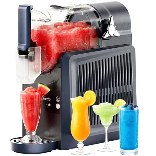 Vista 8 de VNN Máquina de granizado – Máquina de granizado de 92 onzas para el hogar, no necesita hielo, máquina de bebidas congeladas y granizados, 5 Negro