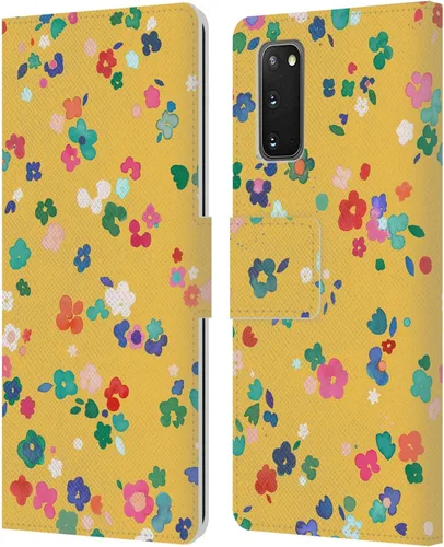 Vista 23 de Head Case Designs Officially Licensed Ninola Ditsy Flowers Yellow Nature Bold Leather Wallet Case Compatible with Samsung Galaxy A07 4G