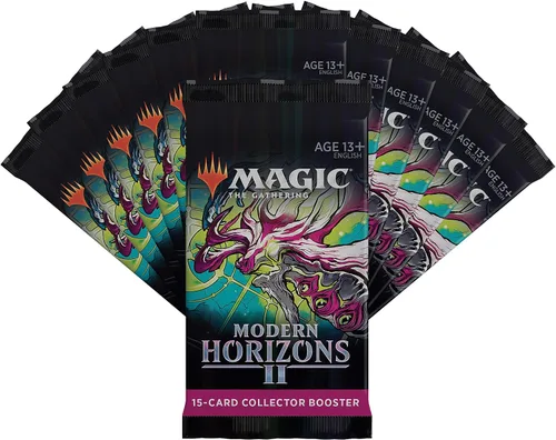 Vista 3 de Magic: The Gathering Modern Horizons 2 - Caja de refuerzo para coleccionista, 12 paquetes (180 cartas mágicas)