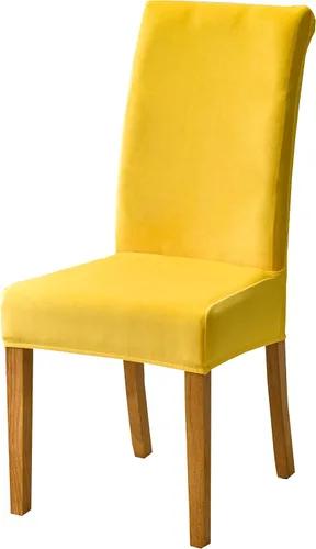 Vista 51 de Juego de 6 fundas de terciopelo para sillas de comedor, fundas elásticas suaves para sillas Parson, extraíbles y lavables, con elástico para un