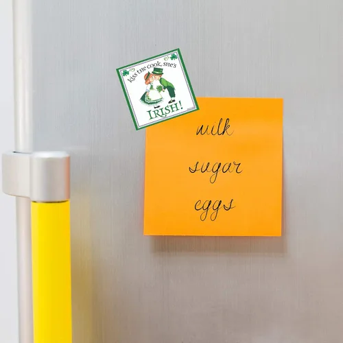 Vista 3 de Essence of Europe Gifts Kiss The Cook She's Irish Kitchen Magnet