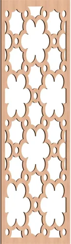 Vista 88 de 9 3/8"W x 24 3/8"H x 1/4"T Southgate Decorativos Paneles De Pared De Madera Calado, Abedul