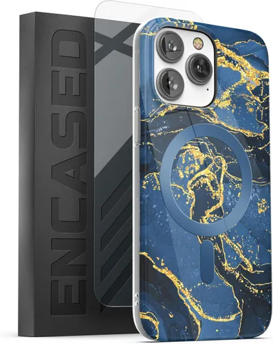Vista 9 de ENCASED Funda magnética diseñada para iPhone 14 PRO con protector de pantalla para mujer, compatible con accesorios MagSafe para teléfono